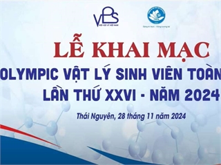 Đội tuyển olympic Vật lý của trường Đại học Công nghiệp Hà Nội tham dự lễ khai mạc Olympic Vật lý sinh viên toàn quốc lần thứ XXVI