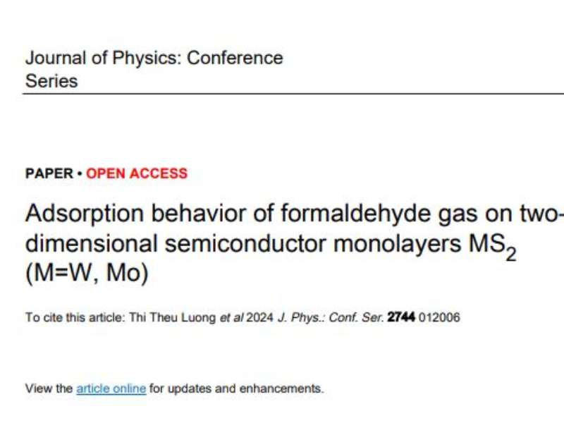 Adsorption behavior of formaldehyde gas on two-dimensional semiconductor monolayers MS2 (M= W, Mo)