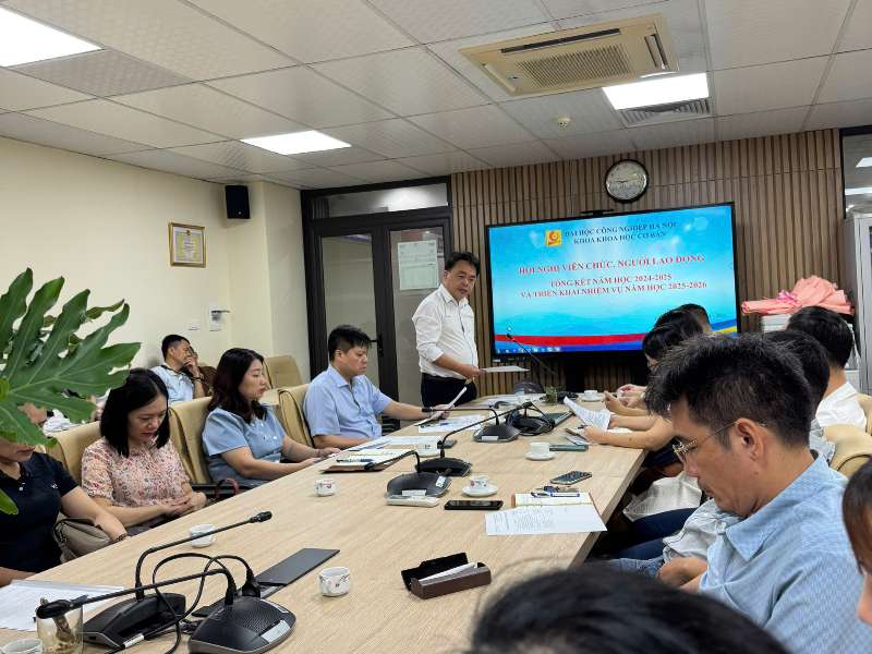 Hội nghị viên chức, người lao động khoa Khoa học cơ bản năm học 2024-2025