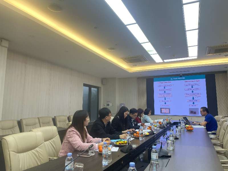 Nghiệm thu đề tài nghiên cứu khoa học cấp trường: “Nghiên cứu, chế tạo vật liệu nano/nanocomposite của ZnO và CuO định hướng ứng dụng cho cảm biến quang sinh học đo H₂O₂/Glucose không sử dụng enzyme”.