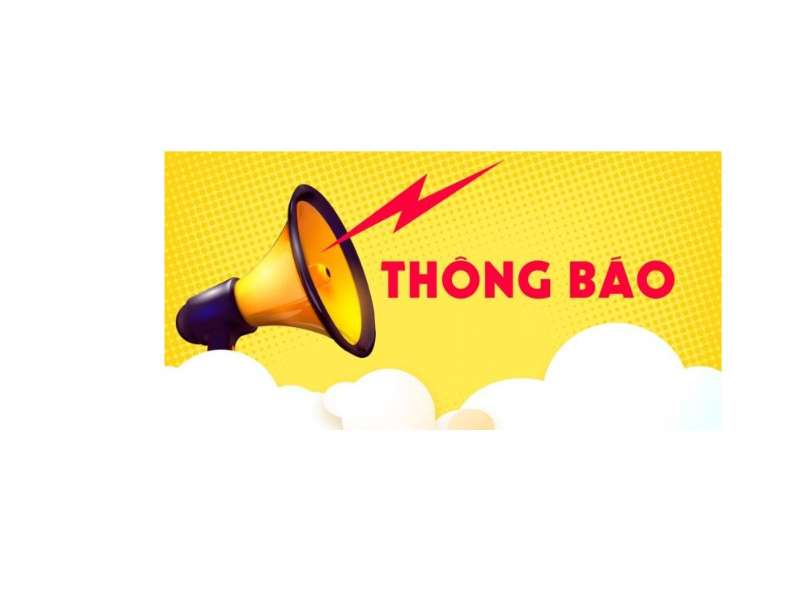THÔNG BÁO