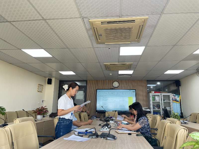 Nghiệm thu bộ ngân hàng câu hỏi học phần Phương pháp tính (BS6032) và học phần Kinh tế lượng (BS66043)