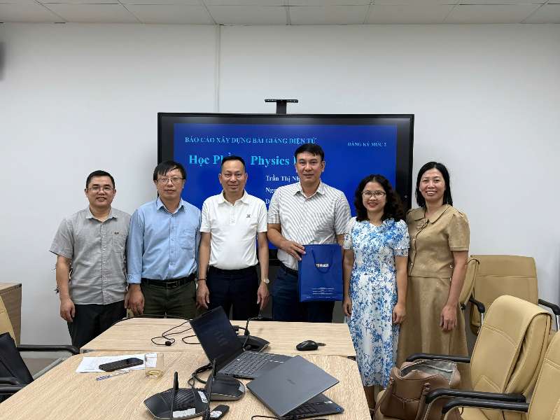 Nghiệm thu bài giảng điện tử học phần Physics II cấp cơ sở.